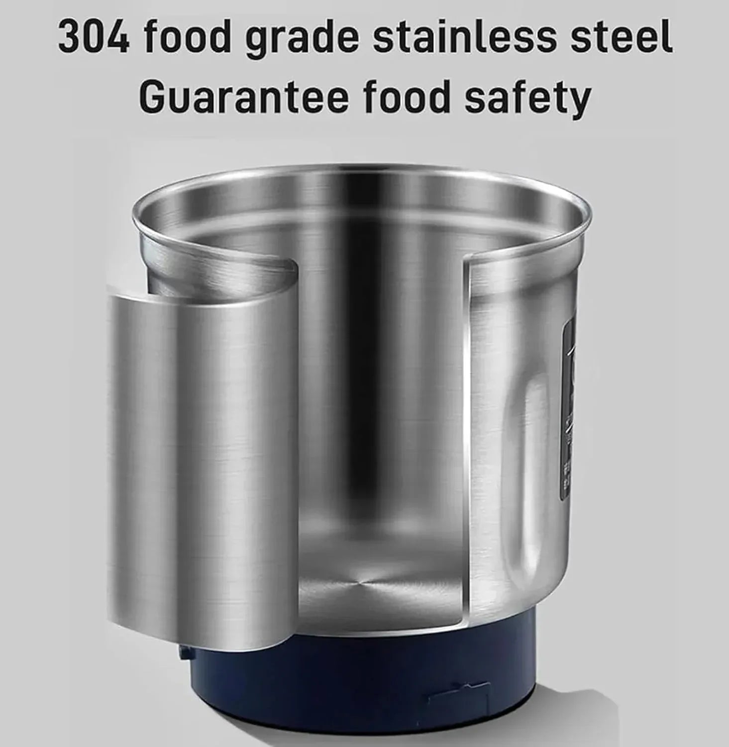 Small Powder Grinding Machine, Grain mills, Herb Grinder, Spice Grinder, Electric Coffee Grinder, Multifunctional Grinding Machine with 304 Stainless Steel Blade,Blue