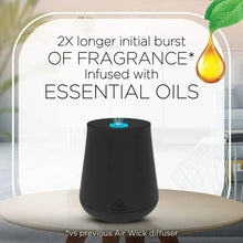 Air Wick Essential Mist cordless diffuser, black base with blue light