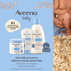 Aveeno Baby Eczema Care Kit with Baby Lotion: Wash, Cream & Nighttime Balm, 3 Items