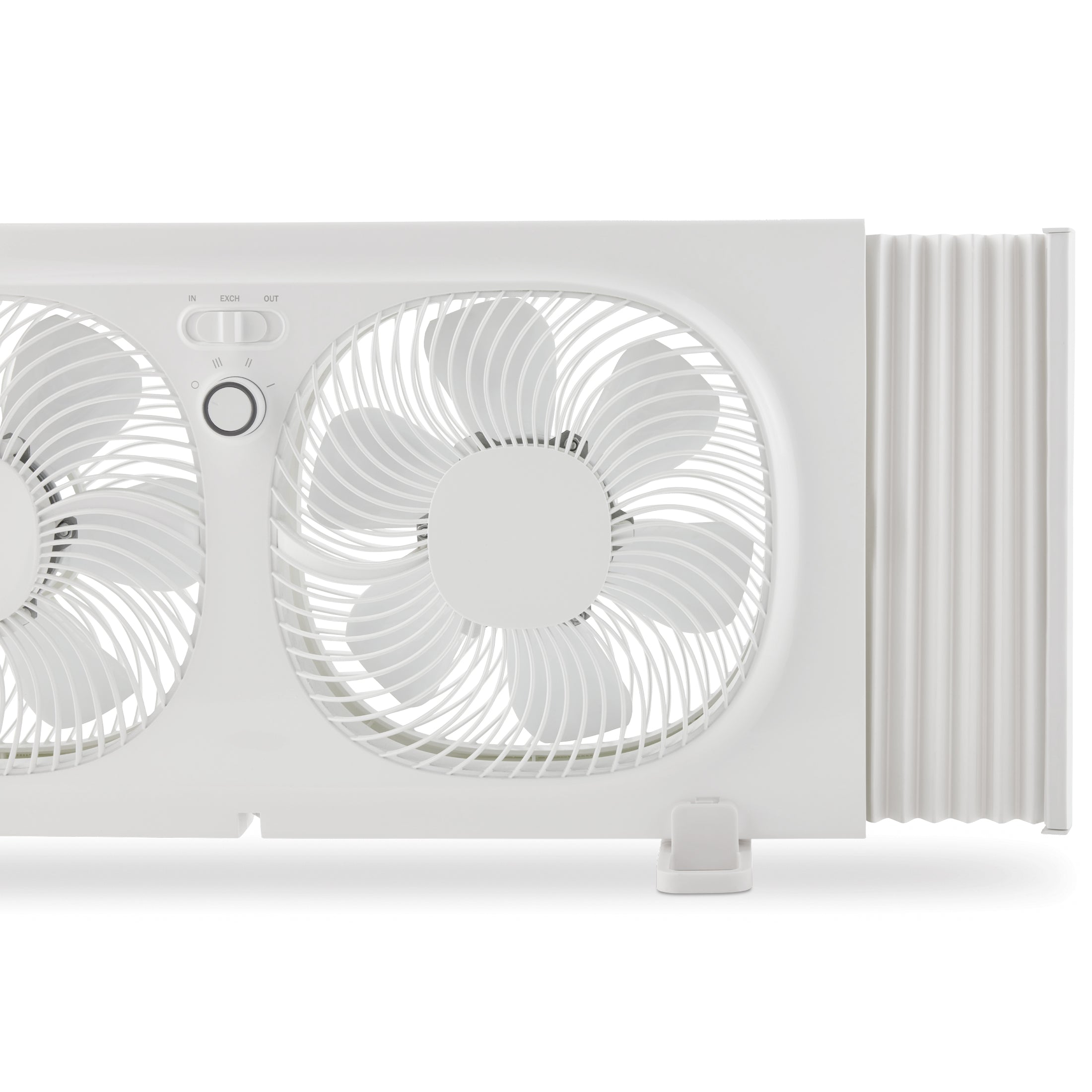 Mainstays 9'' 3-Speed, Reversable Twin Window Fan, White