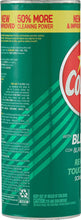 Comet bleach cleaning powder can with green stripes and red Comet star logo