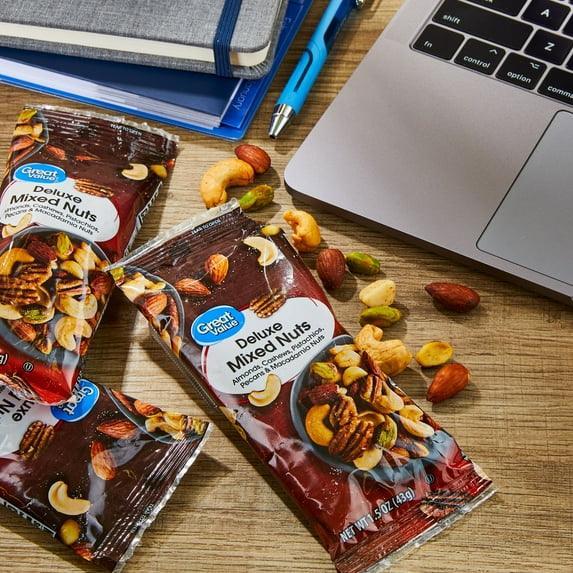 Great Value Deluxe Mixed Nuts, 1.5 oz, 8 Count