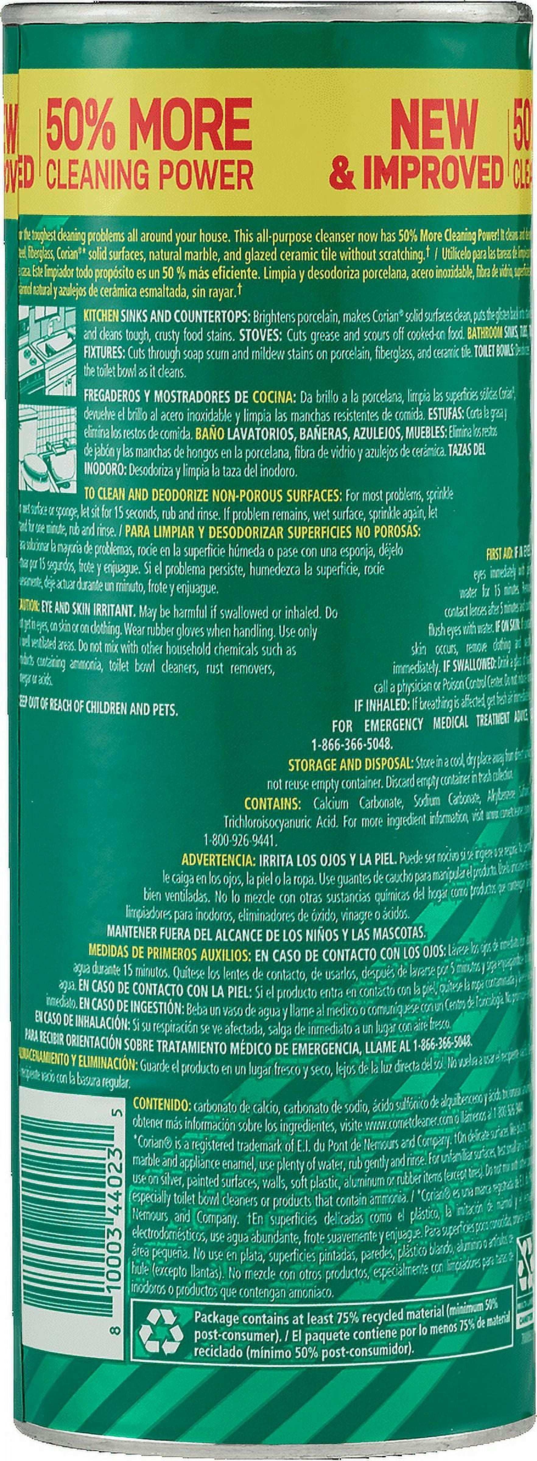 Comet Multipurpose Cleaning Powder with Bleach, 21 oz - USA MEGA SHOP