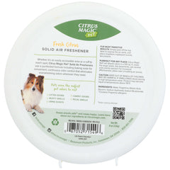 Citrus Magic Pet Deodorizing Solid Air Freshener for Pet Homes, Fresh Citrus - 8 oz