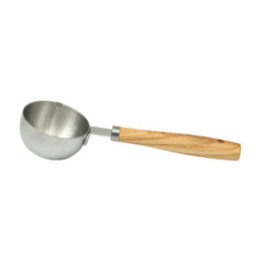 The Pioneer Woman 4-Piece Stainless Steel Measuring Cup Set for Cooking with Olivewood Handles