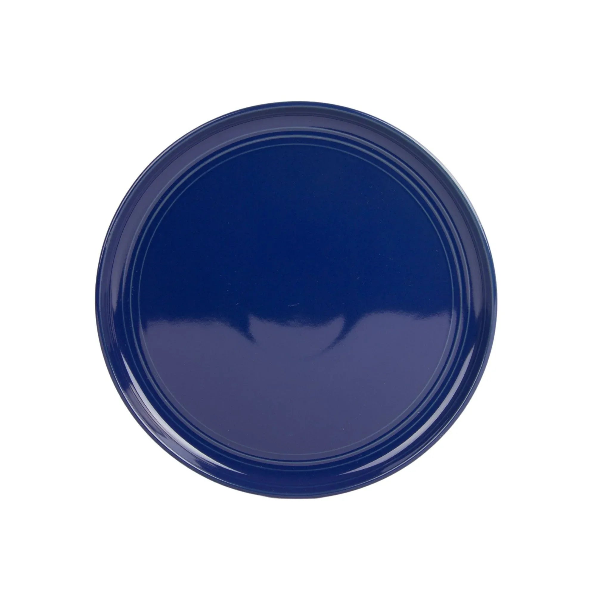 10 Strawberry Street Double Line 16 Piece Stoneware Dinnerware Set, Cobalt Blue