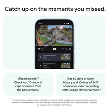 Outdoor security camera preview on smartphone showing yard alerts and video clips