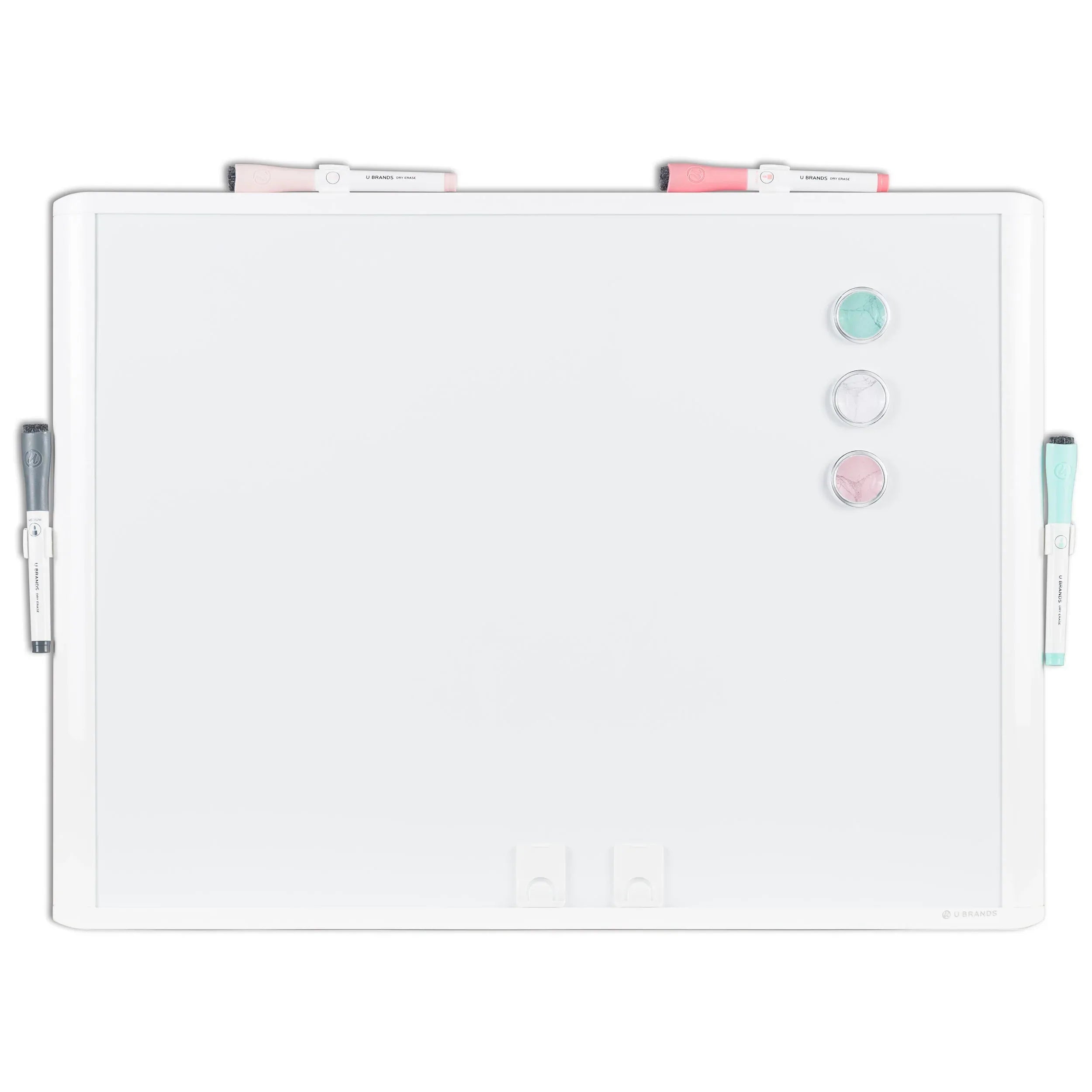 U Brands 17 x 23 in. Dry Erase Whiteboard Value Pack, Assorted Dry Erase Markers, Plastic Frame - USA MEGA SHOP