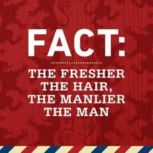 Old Spice Swagger 2-in-1 shampoo and conditioner promotional graphic, FACT statement.