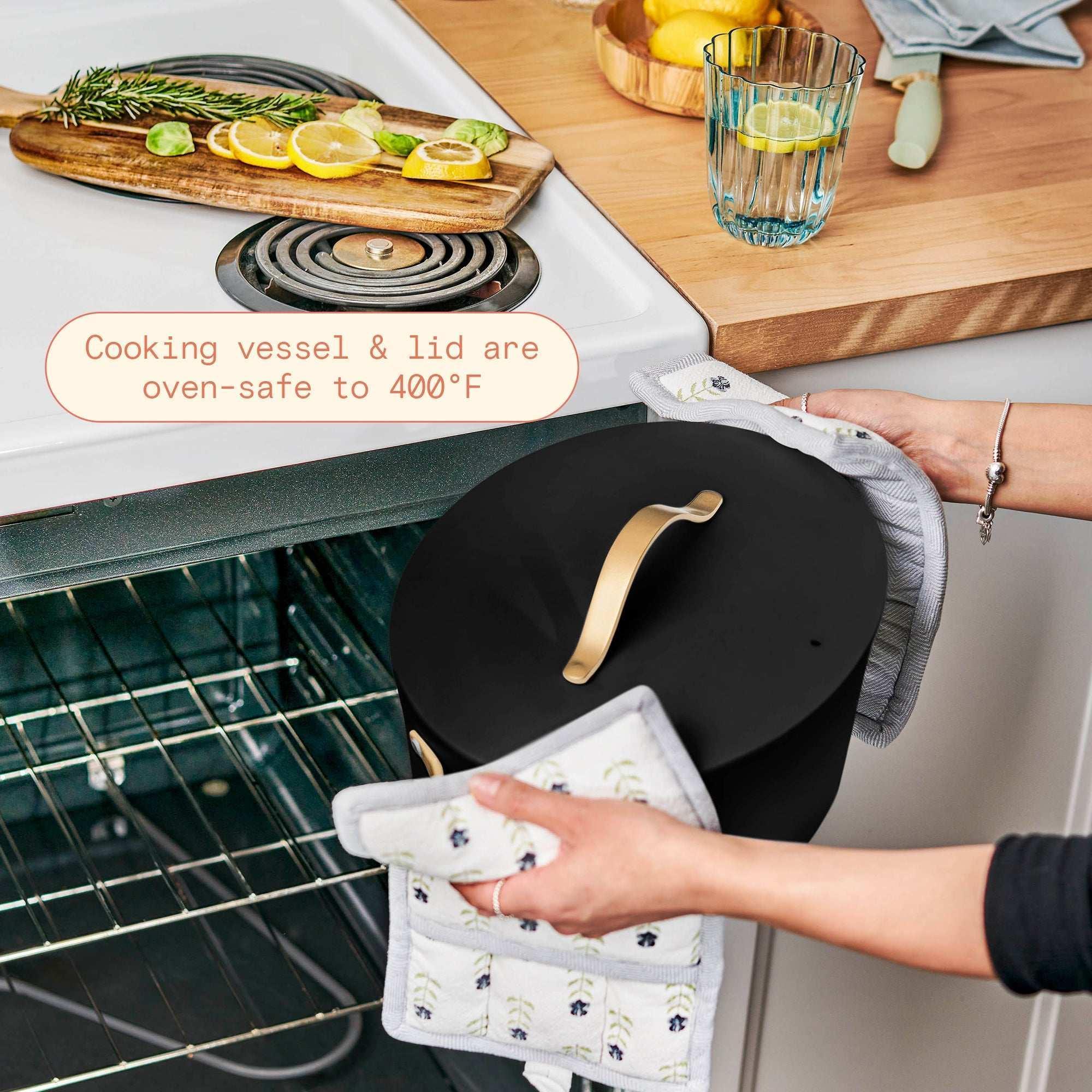 Beautiful 10 in 1, 6 Qt Electric Multi-Cooker, Black Sesame by Drew Barrymore