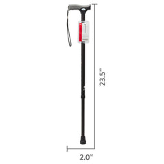 Equate Comfort Grip Walking Cane for Adults and Seniors, Height Adjustable, Black, 300 lb Capacity