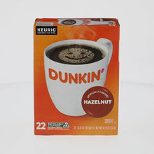 Keurig K-Cup Hazelnut flavored coffee pods box, front view