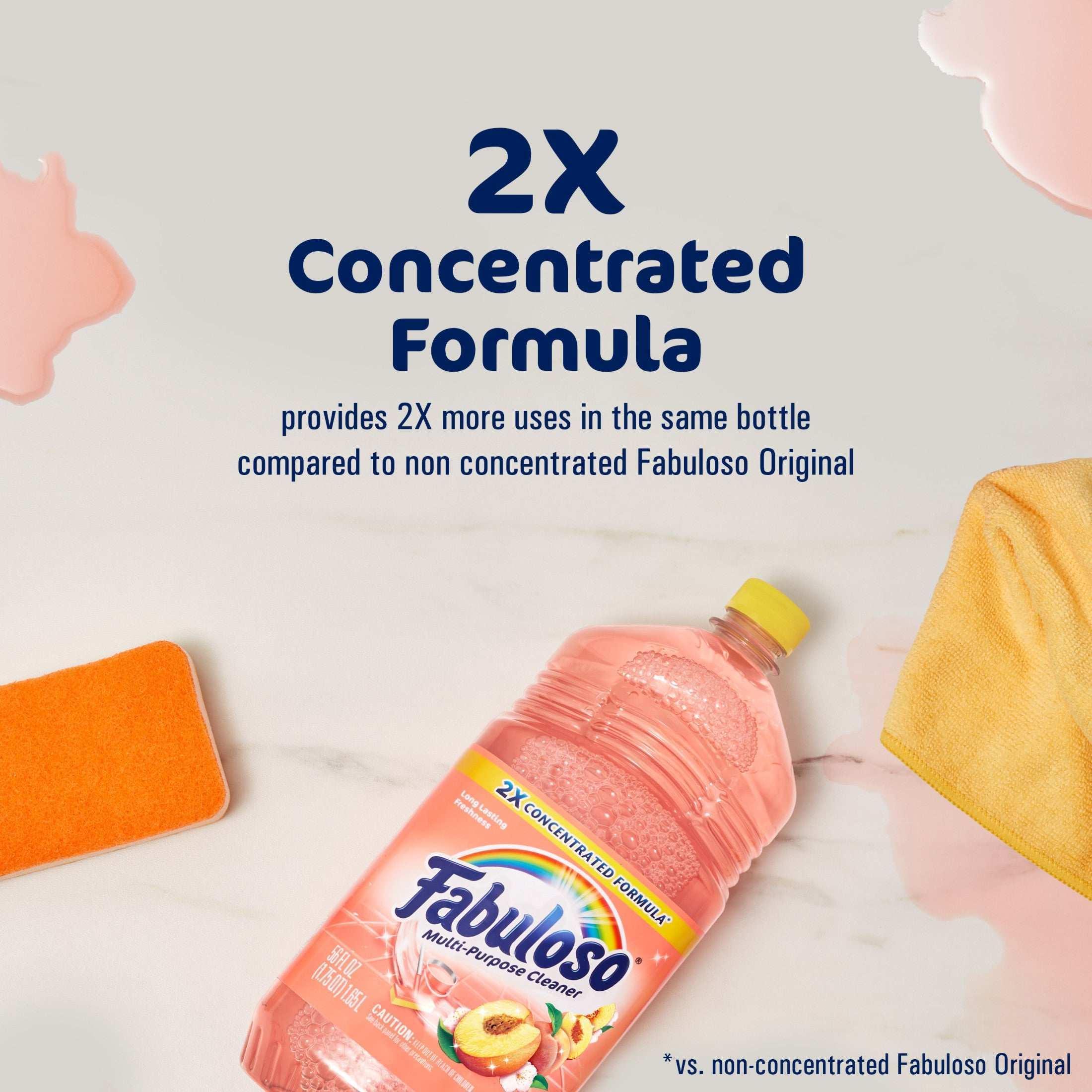 Fabuloso All Purpose Floor Surface Cleaner, Peach Scent, 56 fl oz