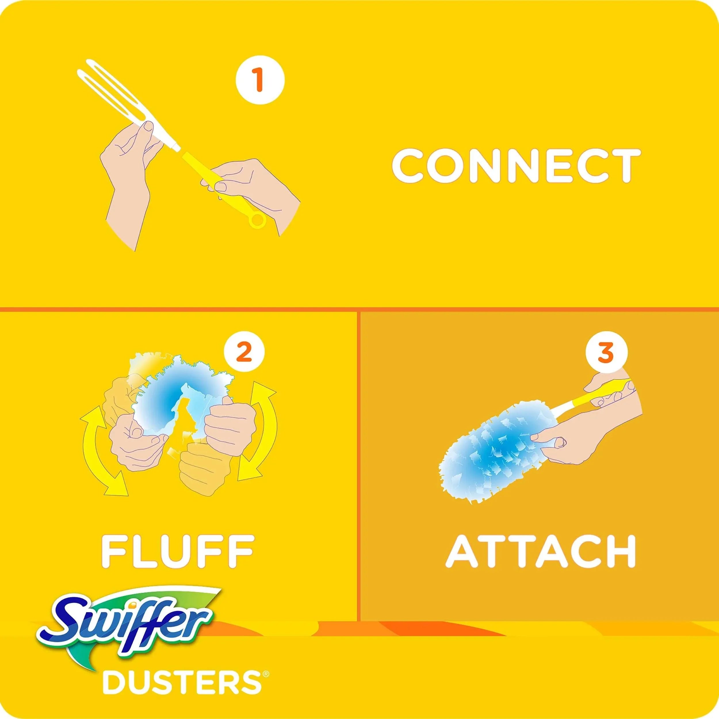 Swiffer Dusters Cleaning Kit, Feather Duster Alternative, Unscented, Includes 1 Handle + 5 Refills - USA MEGA SHOP