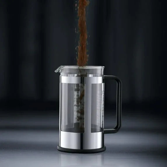 Bodum 17 oz Kenya French Press Coffeemaker, Stainless Steel, New - USA MEGA SHOP