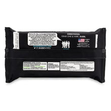 DUDE Wipes flushable wipes pack back panel with ingredient and directions text