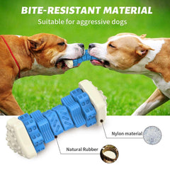 MASBRILL Interactive Dog Chew Toy‚ÄìBrightly Colored Dog Enrichment Toy for Aggressive Chewers-Blue - USA MEGA SHOP