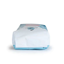 Caribou Coffee bag top and side view with small logo, sealed packaging