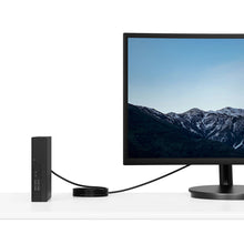 DisplayPort cable connected to a monitor and external device