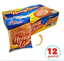 Duchess Honey Buns 12-pack box with wrapped honey bun packs