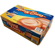 Duchess Honey Buns 12-pack carton with wrapped honey bun packages