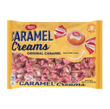 Goetze's caramel creams candy bag, original caramel filled with cream.