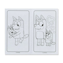 Bluey coloring book mini pack, two blank line-art coloring pages