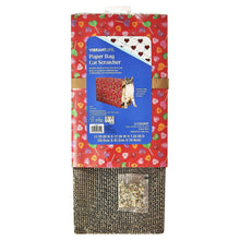 Vibrant Life cat scratcher paper bag packaging, 3-count, heart candy pattern