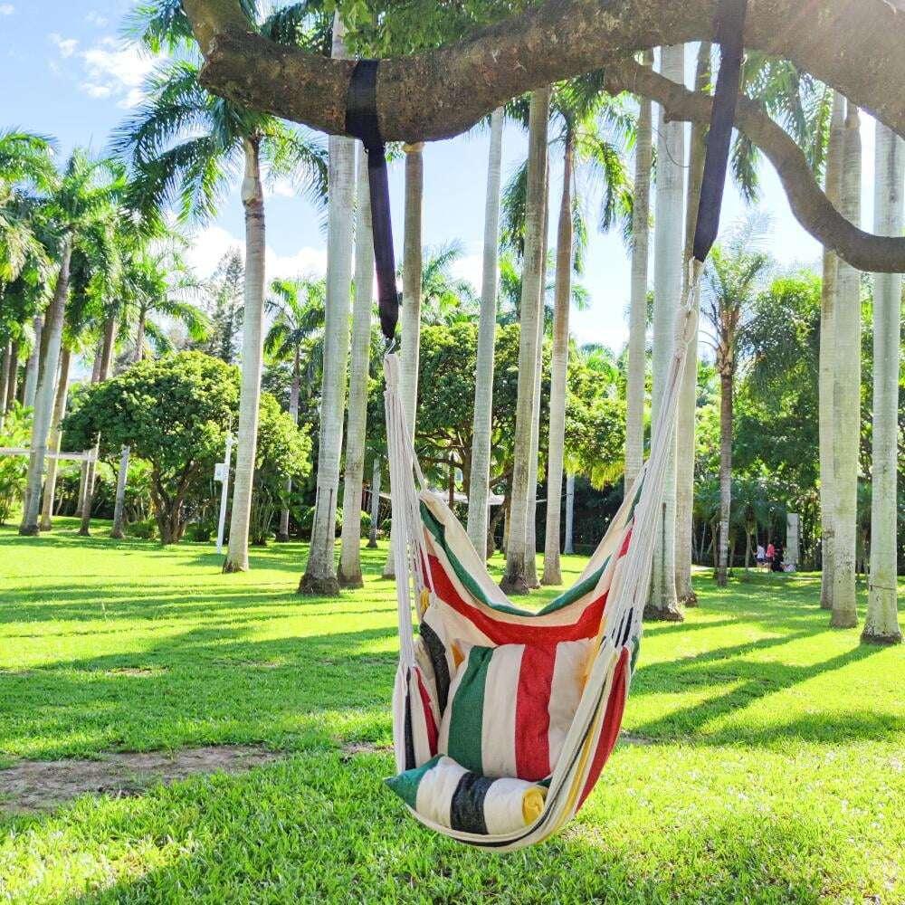 QUANFENG QF Hanging Hammock Chair Patio Indoor and Outdoor Hammock Swing Support 330 lbs - USA MEGA SHOP