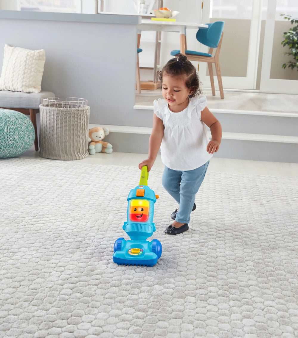 Fisher-Price Laugh & Learn Light-Up Learning Vacuum Electronic Toddler Plastic Push Toy