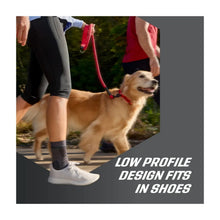 Dark gray ankle compression sleeve with low-profile design that fits in shoes