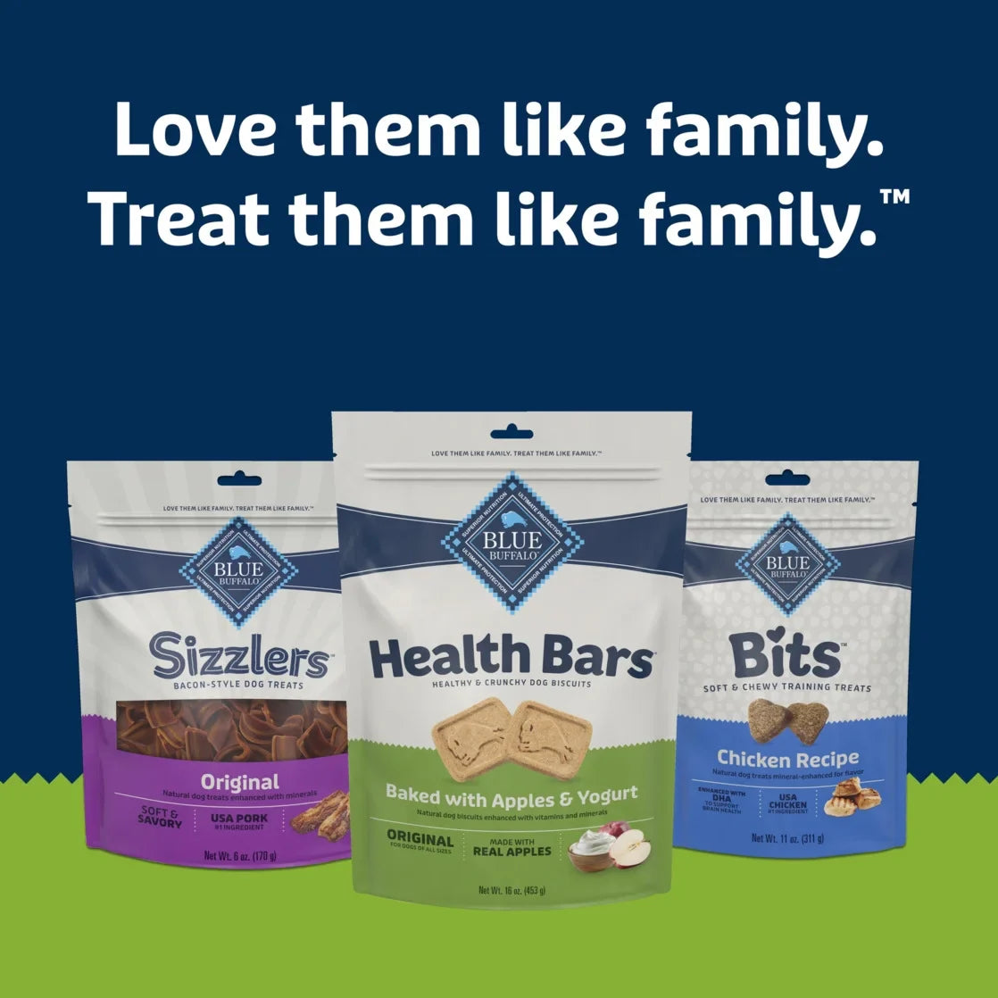 Blue Buffalo Health Bars Crunchy Dog Biscuits, Apples & Yogurt