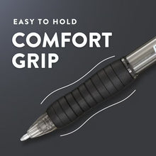 Paper Mate Profile retractable ballpoint pen with comfort grip, black barrel