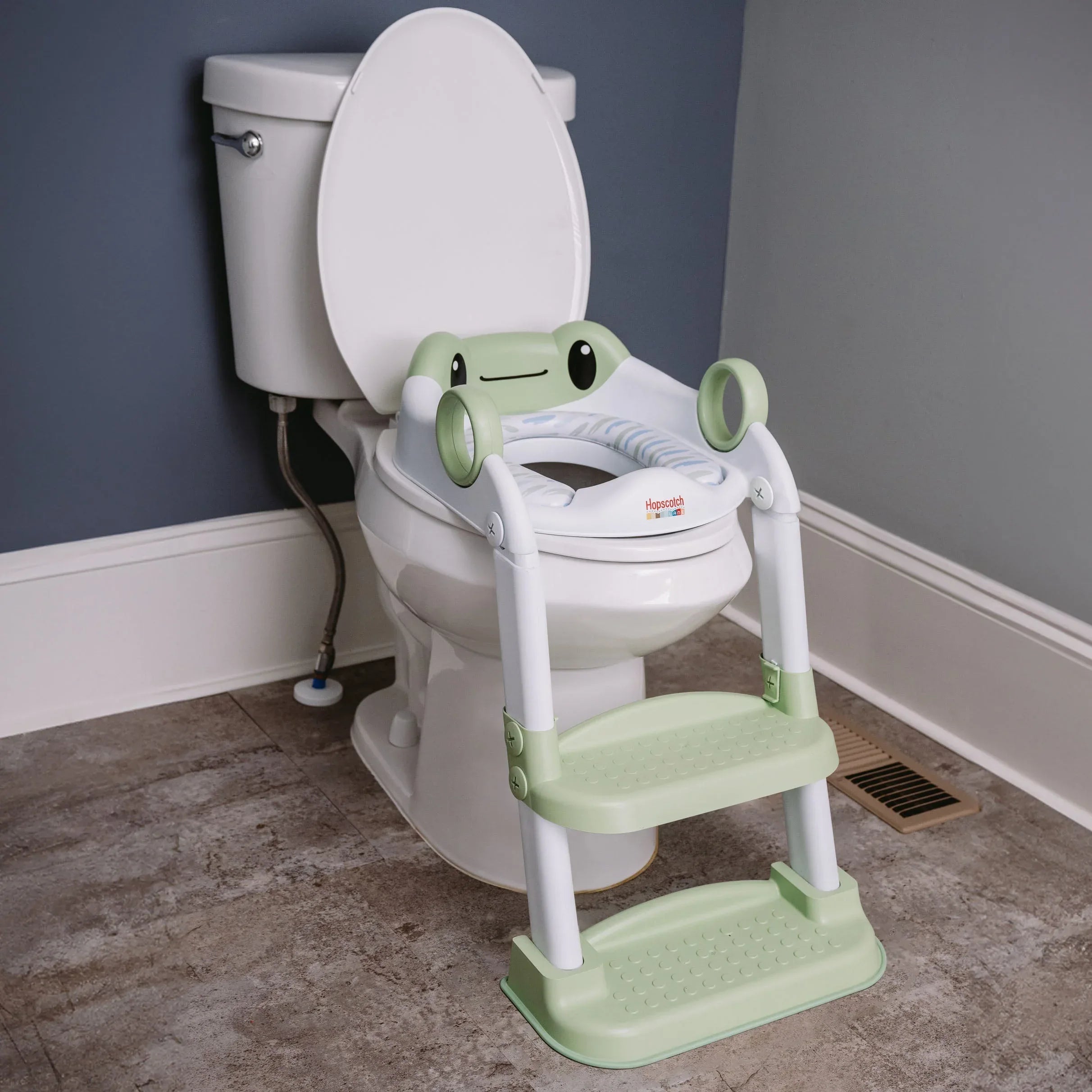 Hopscotch Lane Frog Character Step up Potty - Toddler Toilet Seat with Ladder, Children 12+ Months - USA MEGA SHOP