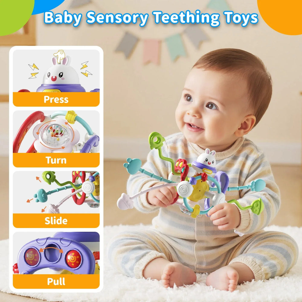Dimoarch 4 in 1 Baby Toys 6-12 Months Boys Girls, Montessori Babies Toy, Infant Toys Suitable for 3-6-9-12 Months Old Baby Boys and Girls Toy Bundles Gift - USA MEGA SHOP