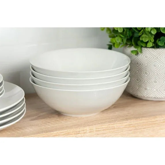 Ten Strawberry Street Simply White Coupe 16-Piece Ceramic Dinnerware Set