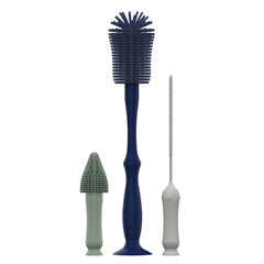 Dr. Brown's Silicone Cleaning Brush Set with Bottle, Spout, and Straw Brushes, BPA Free, 3 Pack