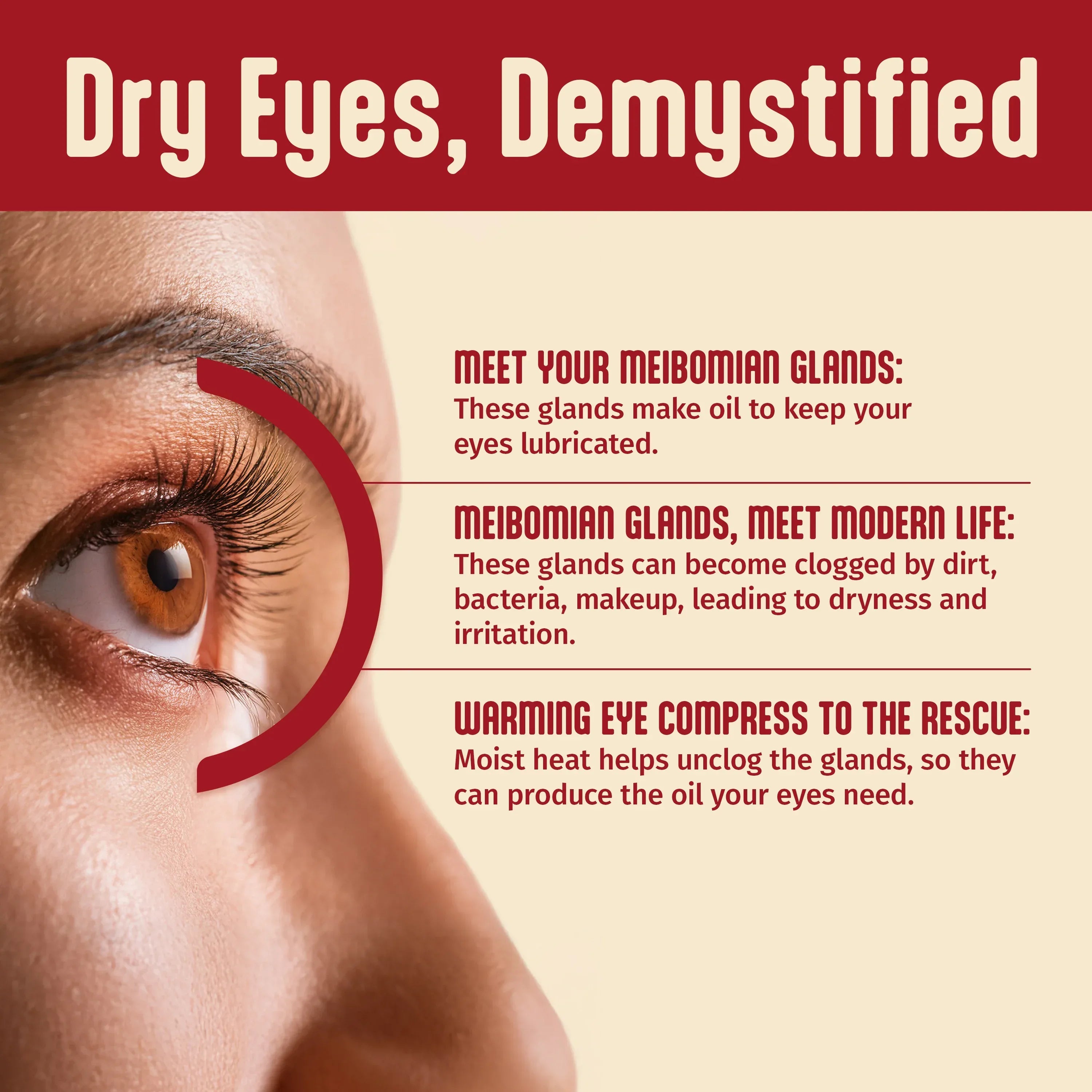 Hot Hands Warming Eye Compress with Comforting Steam Relieves Tired and Dry Eyes, 1 Count