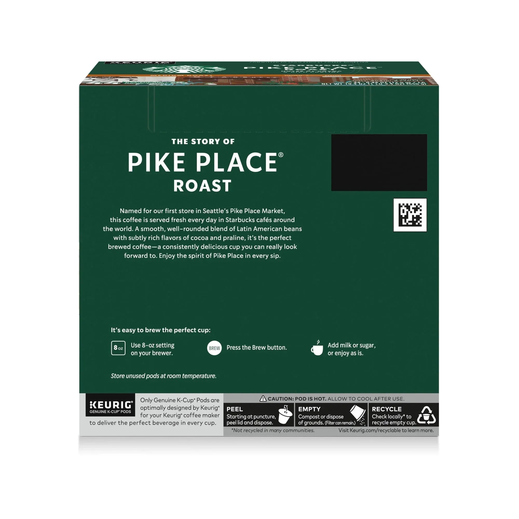Starbucks Pike Place Roast, Hot or Iced Coffee, Medium Roast K-Cup Coffee Pods, 44 Count - USA MEGA SHOP