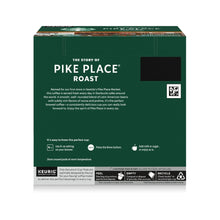 Starbucks Pike Place Roast K-Cup box back with brewing and recycle information