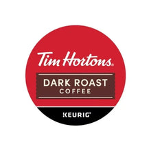 Tim Hortons dark roast K-Cup pod insert with Keurig logo