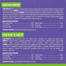 Purina Friskies pate salmon dinner ingredients and guaranteed analysis