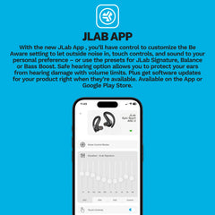 JLab Epic Sport 3 Active Noise Cancelling Earbuds, True Wireless, Black, Earhook, 52+ Hr Playtime, Dual Drivers, IP66