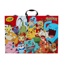 Crayola Pokémon character artwork panel on the boxed imagination art set