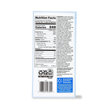 Back package panel with Nutrition Facts, barcode, and badges