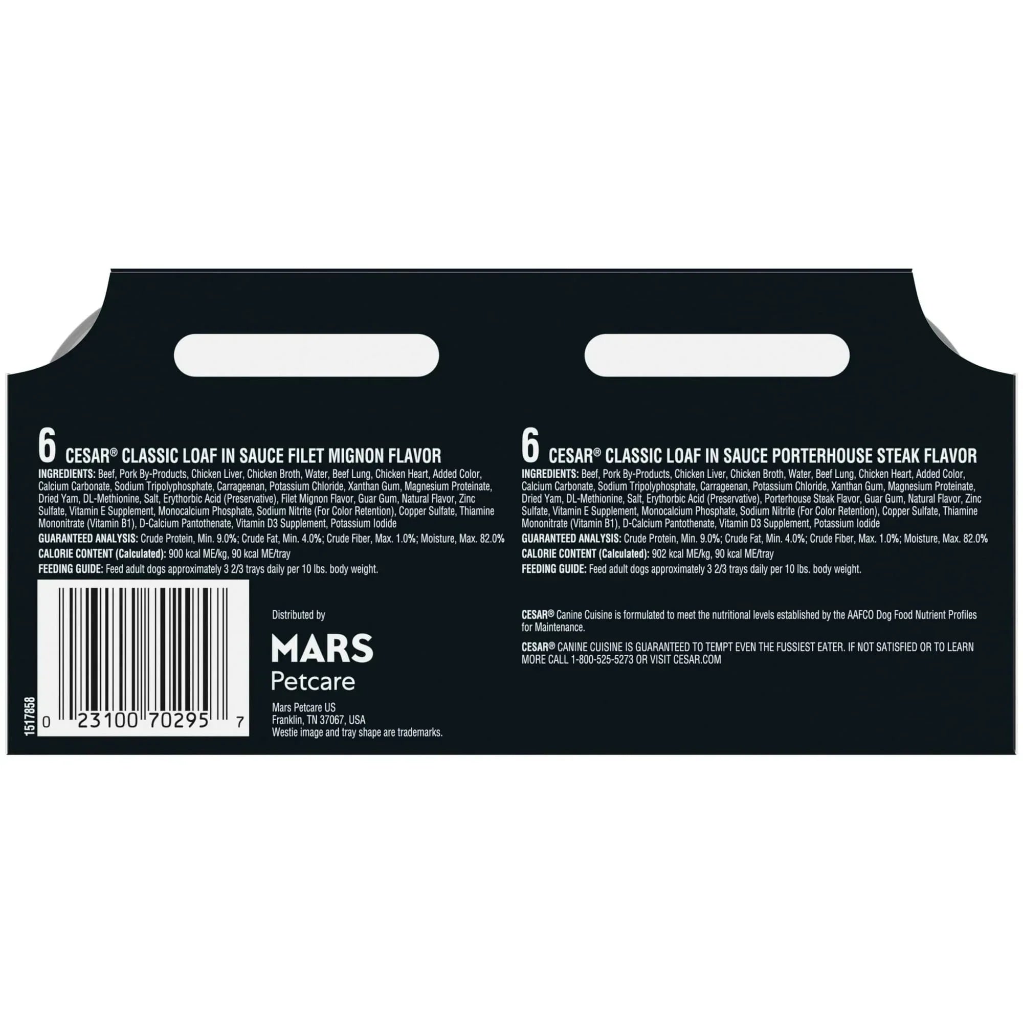Cesar Classic Loaf In Sauce Wet Dog Food Variety Pack, 3.5 oz Trays (12 Pack)