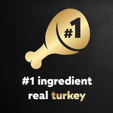 Real turkey #1 ingredient label for Cesar Home Delights dog food