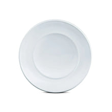 Clear glass dinner plate, round with smooth rim