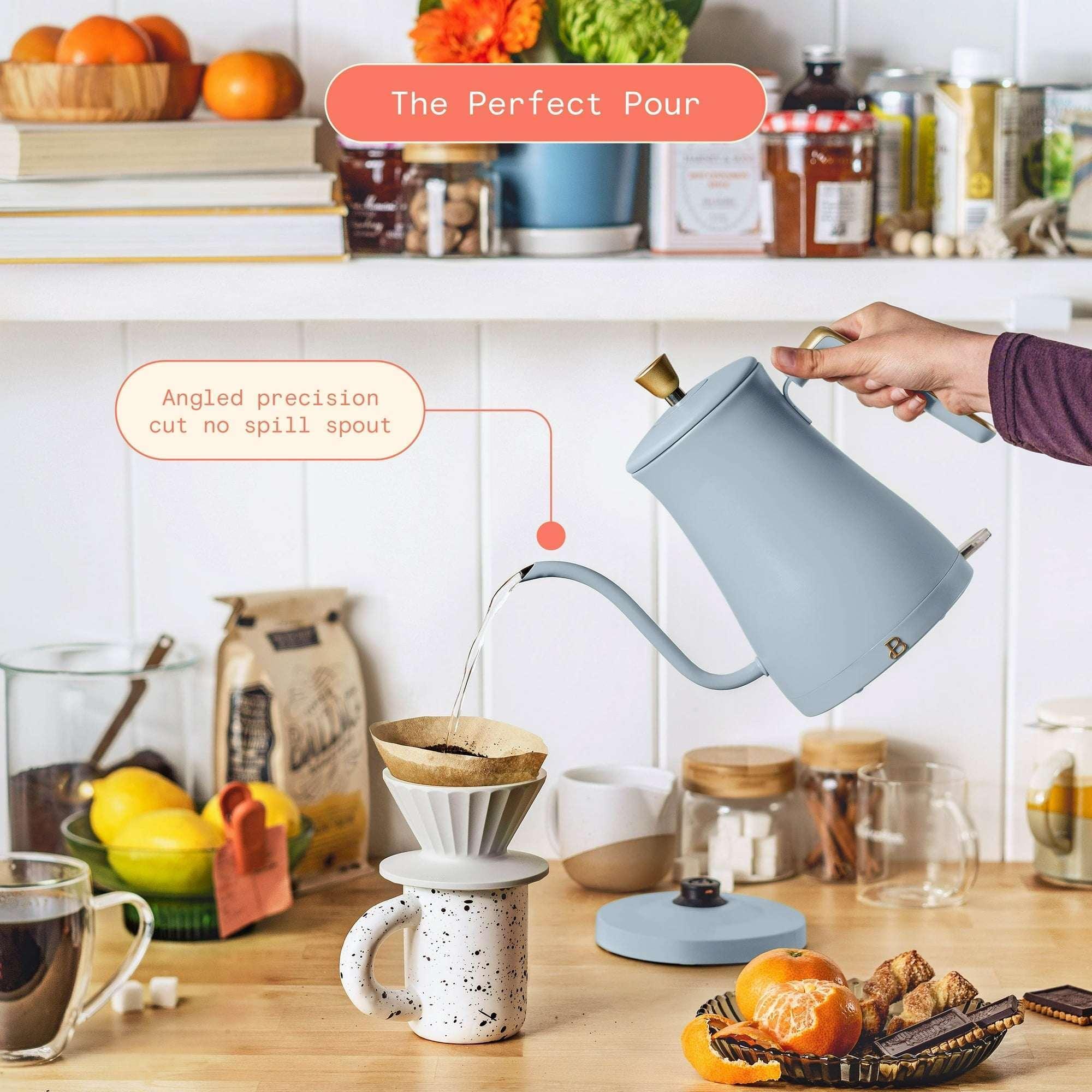 Beautiful 1-Liter Electric Gooseneck Kettle 1200 W, by Drew Barrymore