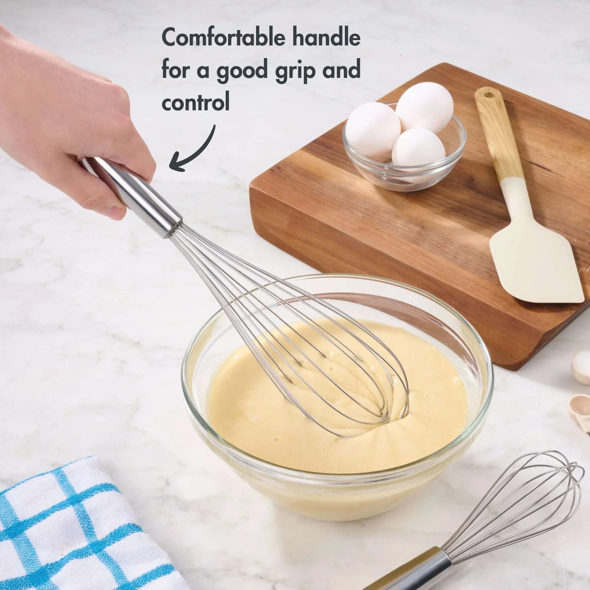 Mainstays 2 Piece Stainless Steel Balloon Whisk, 11.8 inch and 8.85 inch